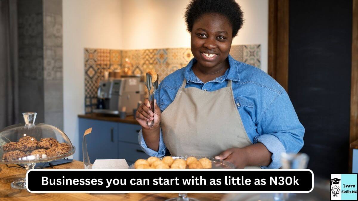 image of an African woman making snacks