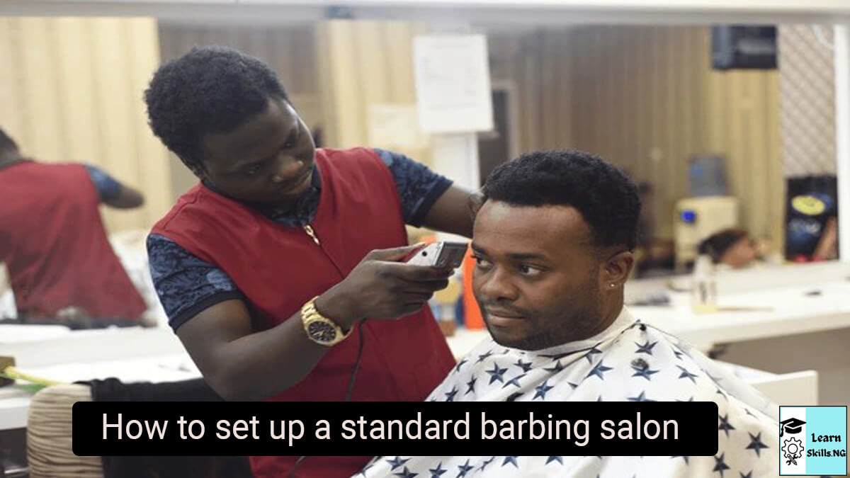 Image of a young man getting a haircut