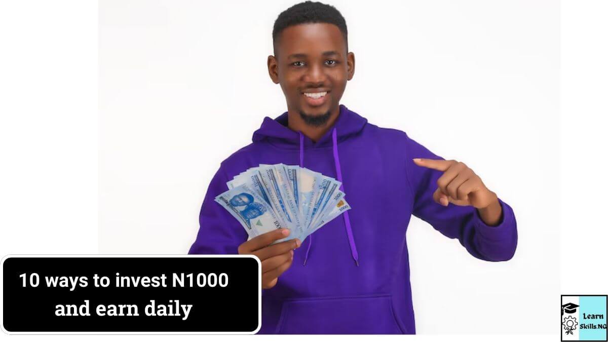 image of young man holding naira notes