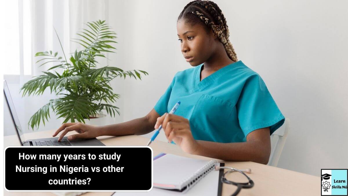 image of nursing student studying