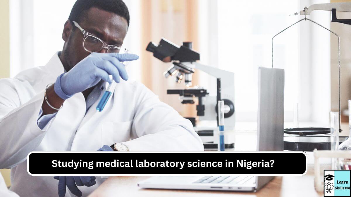 Image of a medical laboratory scientist working in a laboratory