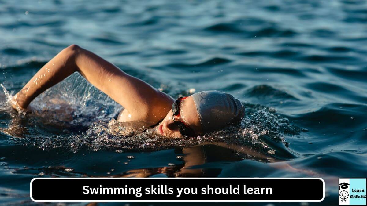 image of man swimming