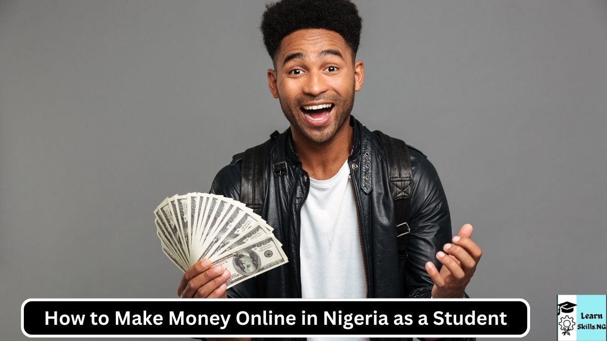 Image of a young man holding dollar bills