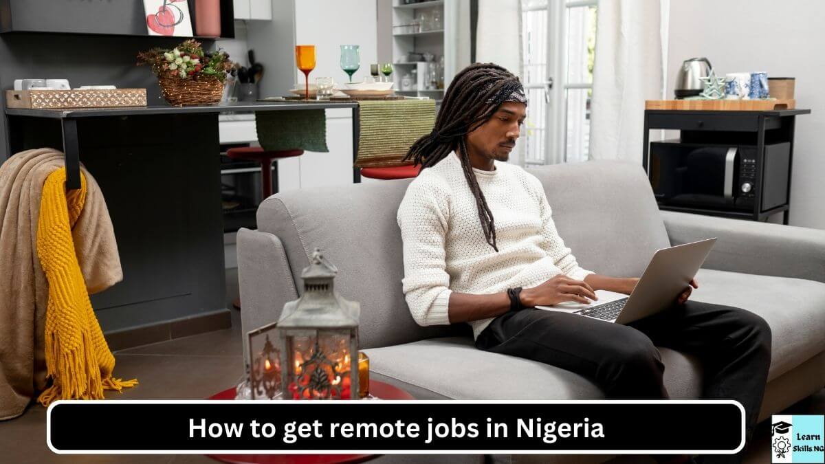 image of a young man working on his laptop while at home