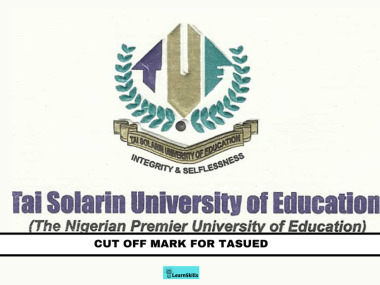 CUT OFF MARK FOR TASUED