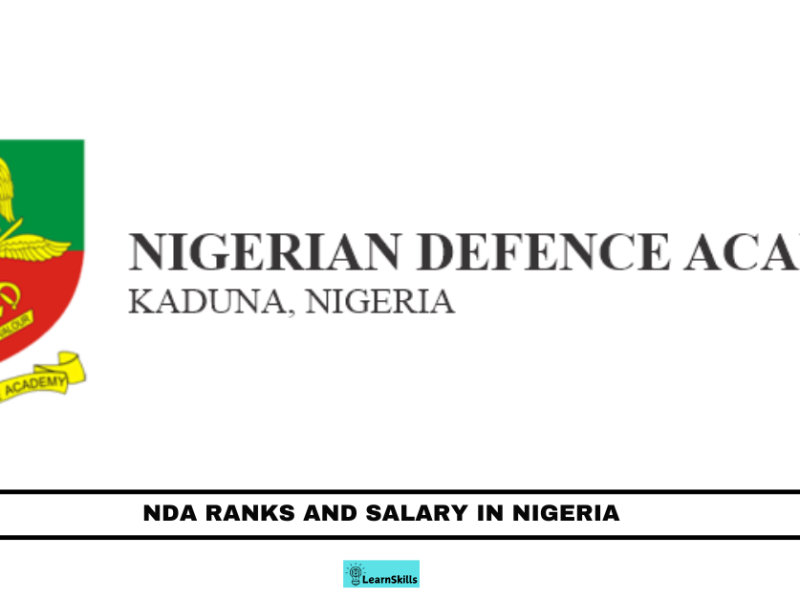 NDA RANKS AND SALARY IN NIGERIA